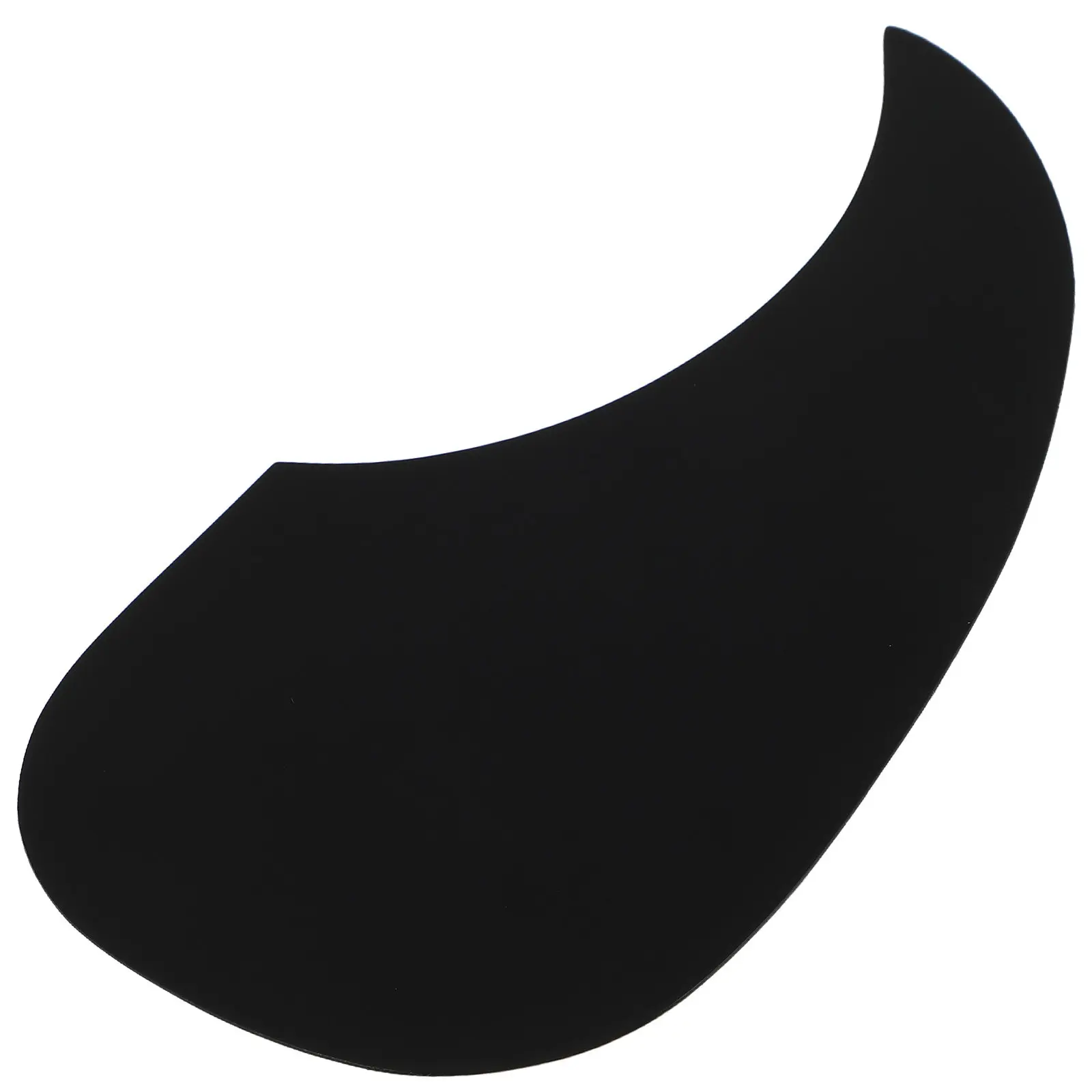 Waterdrop Acoustic Guitar Pickguard Black Celluloid Adhesive Scratch Protection 6.89x3.4 Inch Guitar Pick Guard