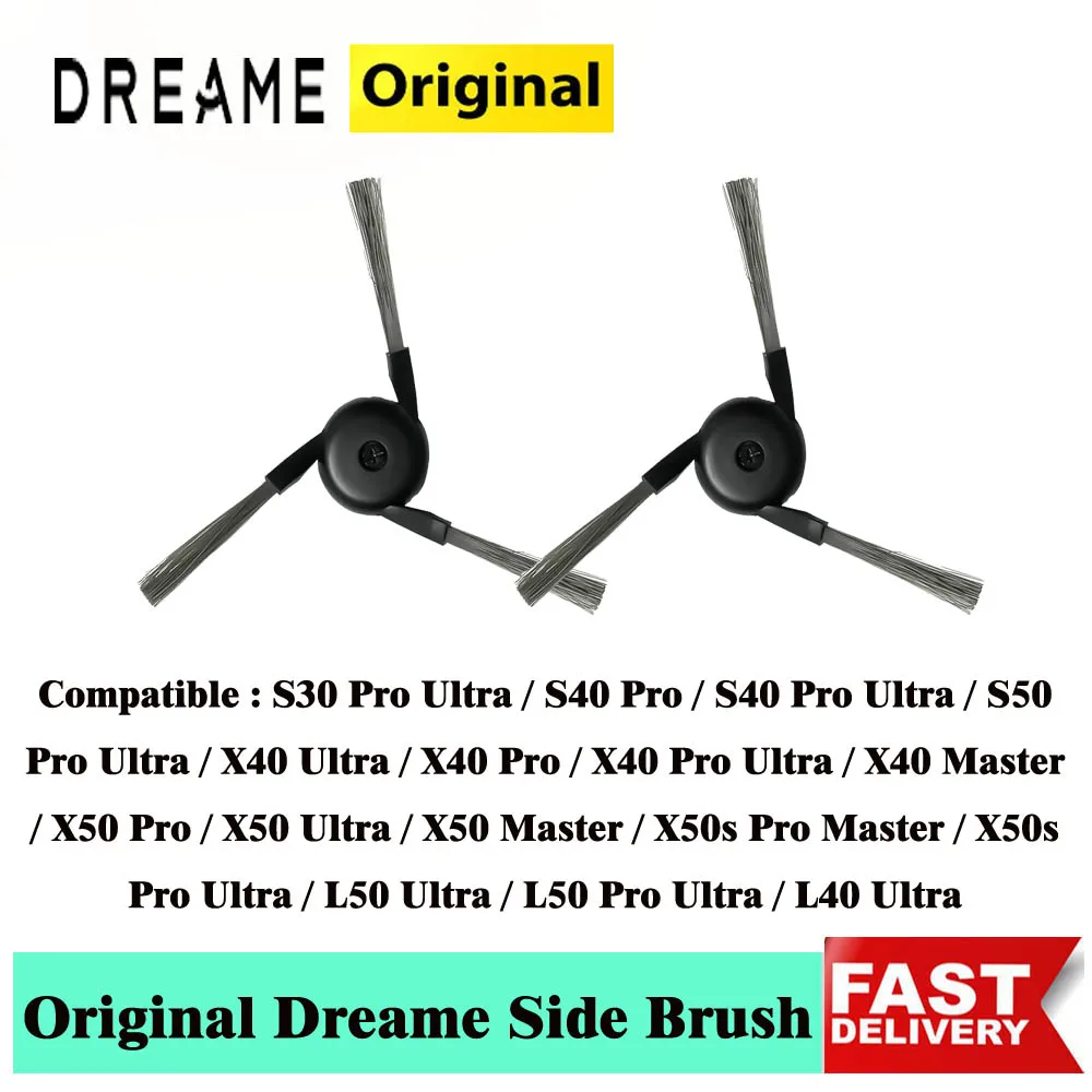 Dreame – brosse Ultra latérale X50 originale, pour aspirateur S30 ProUltra/S40 Pro Ultra/L40 Ultra/X40 Pro/X40 Ultra, pièces de brosse de bord