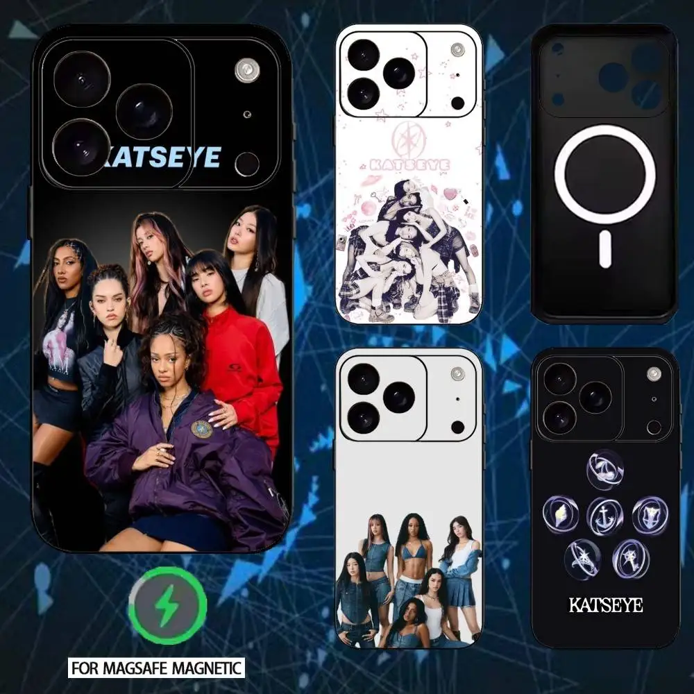 

K-KATSEYE Girl Music Group Phone Case For iPhone 17,16,15,14,13,12,Plus,Pro,Max For Magnetic Wireless Charge