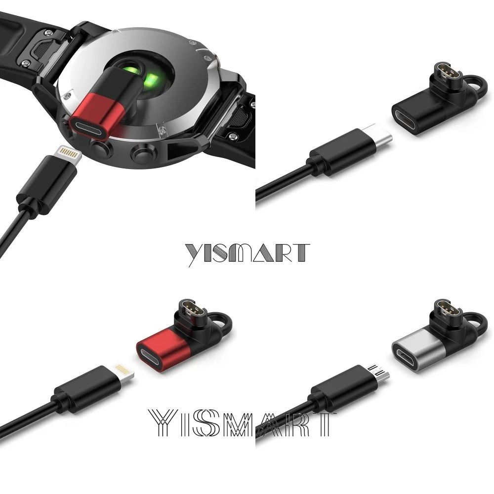 Fast Charging Adapter for Garmin Fenix 7 6 5 Venu 3 Vivoactive 5 4 3 Charger Converter for Forerunner 965 Instinct Approach