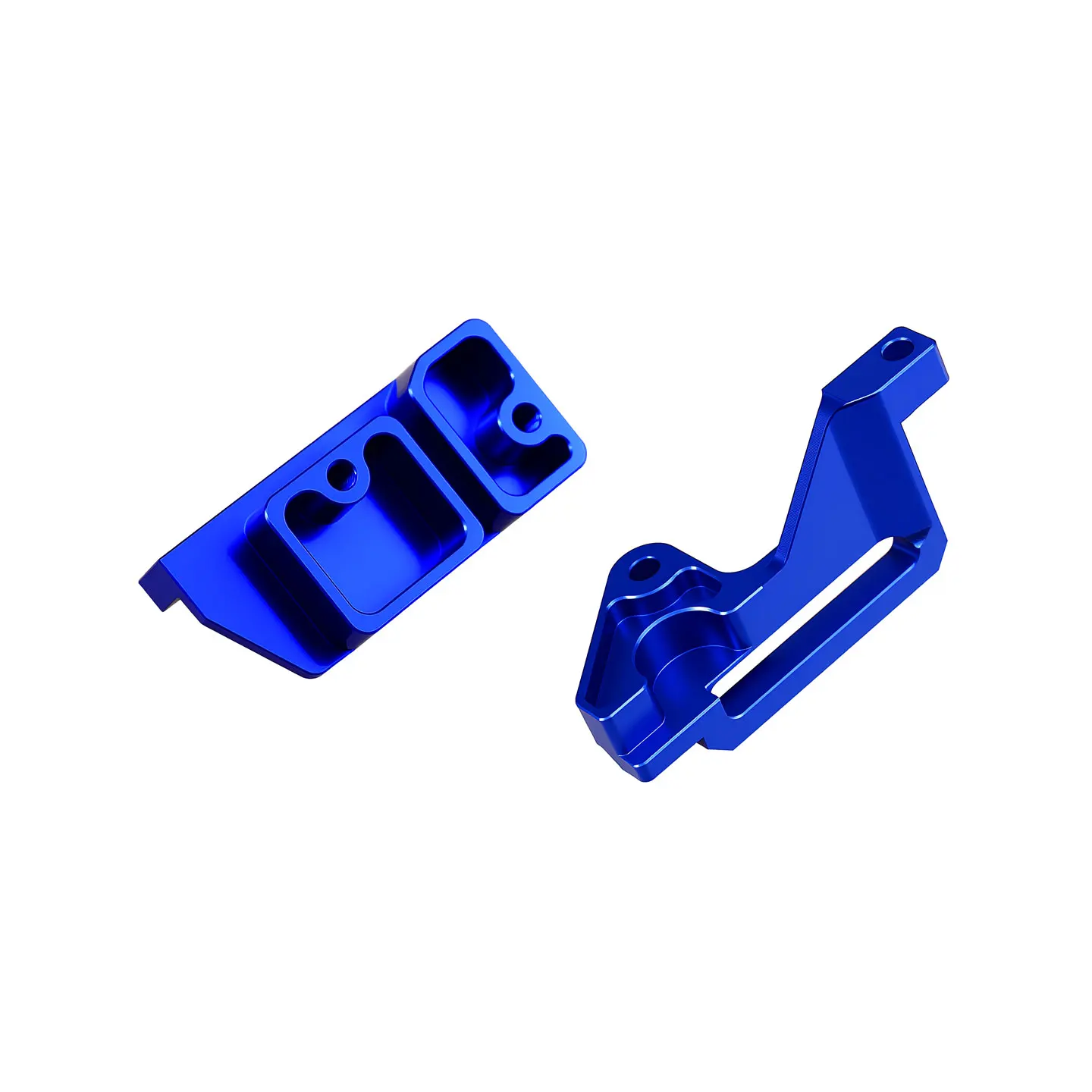 HR Traxxas 1/10 Bigfoot 4x4 Stampede 4x4 قاعدة تثبيت بطارية من سبائك الألومنيوم #3