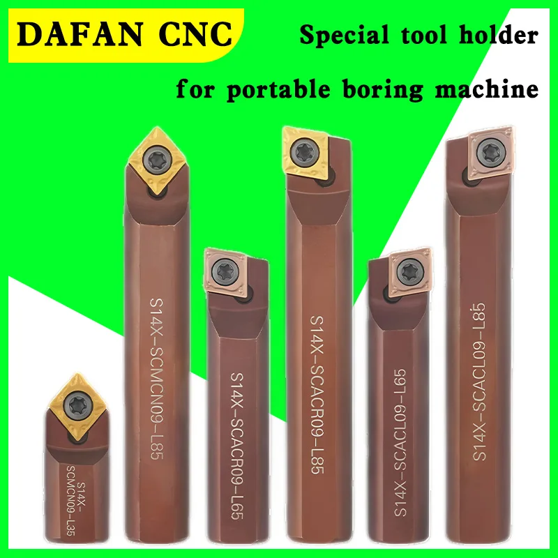 

Портативный расточный инструмент с ЧПУ для обработки внутренних отверстий, расточная оправка SCACR09/L09/SCMCN09 и внутренний токарный инструмент