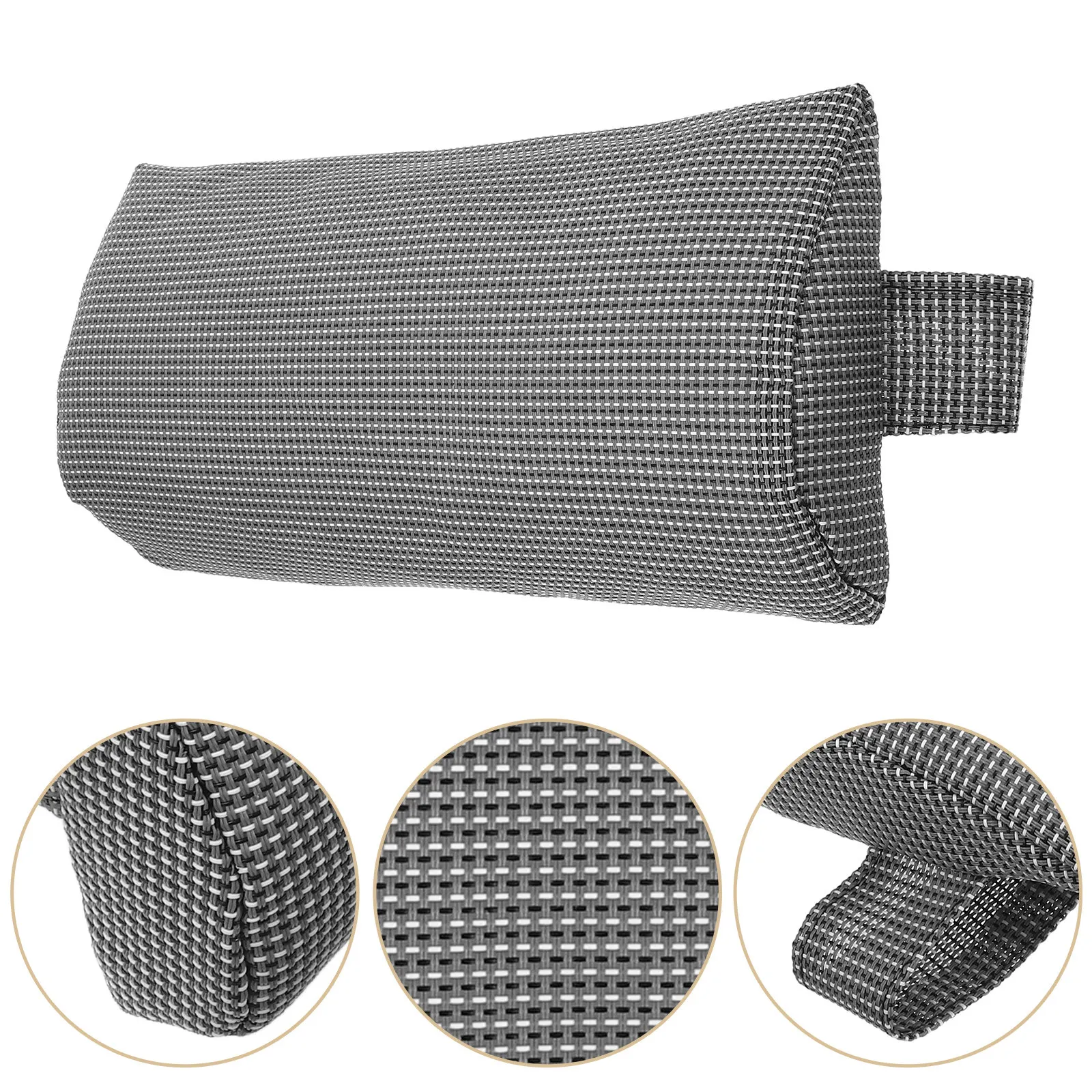 Lounge Chair Recliner Pillow Large Soft Fabric Folding Chair Pillow Neck Support Outdoor Patio Replacement Cushion Strap Buckle