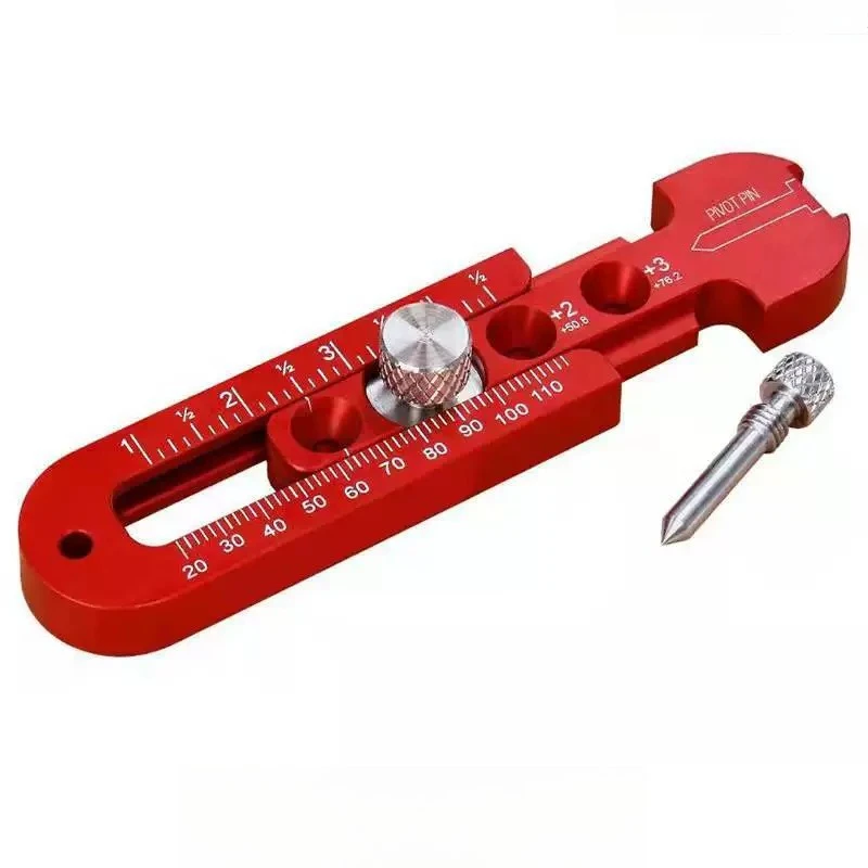 For Portable Aluminum Alloy Woodworking Ruler Adjustable Metal Ruler