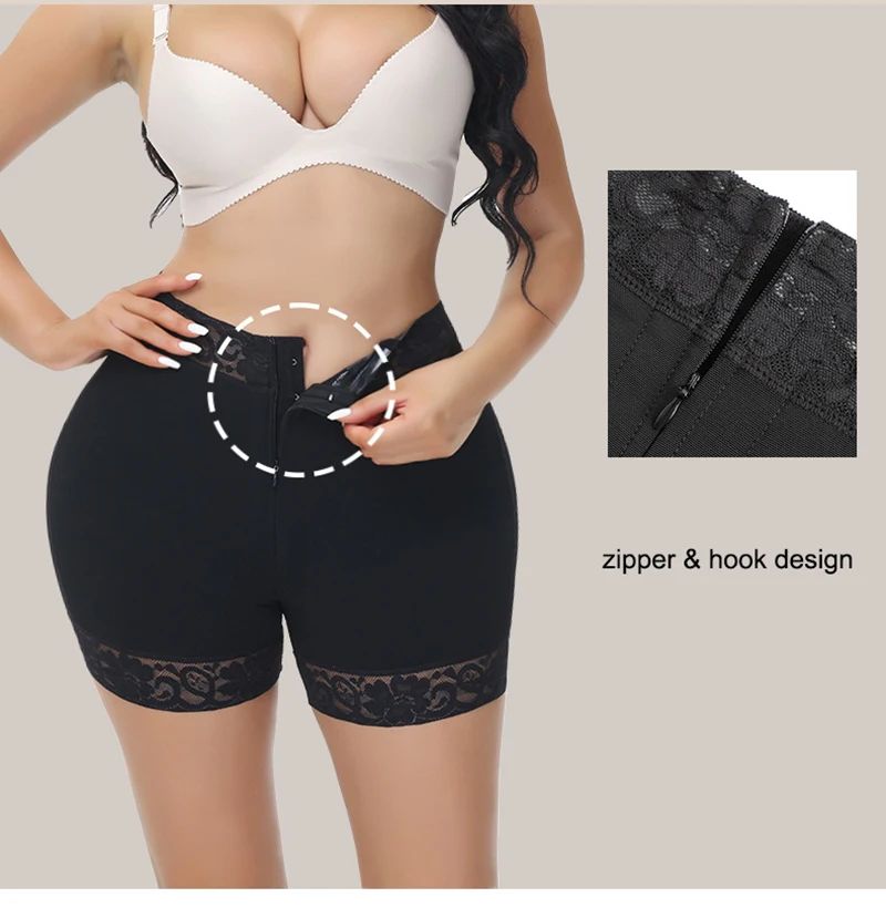 Slimming Underwear Lace Butt Lifter BBL Hourglass Figure Body Shapers Shorts High Waist Trainer Corset Fajas Colombianas Girdles