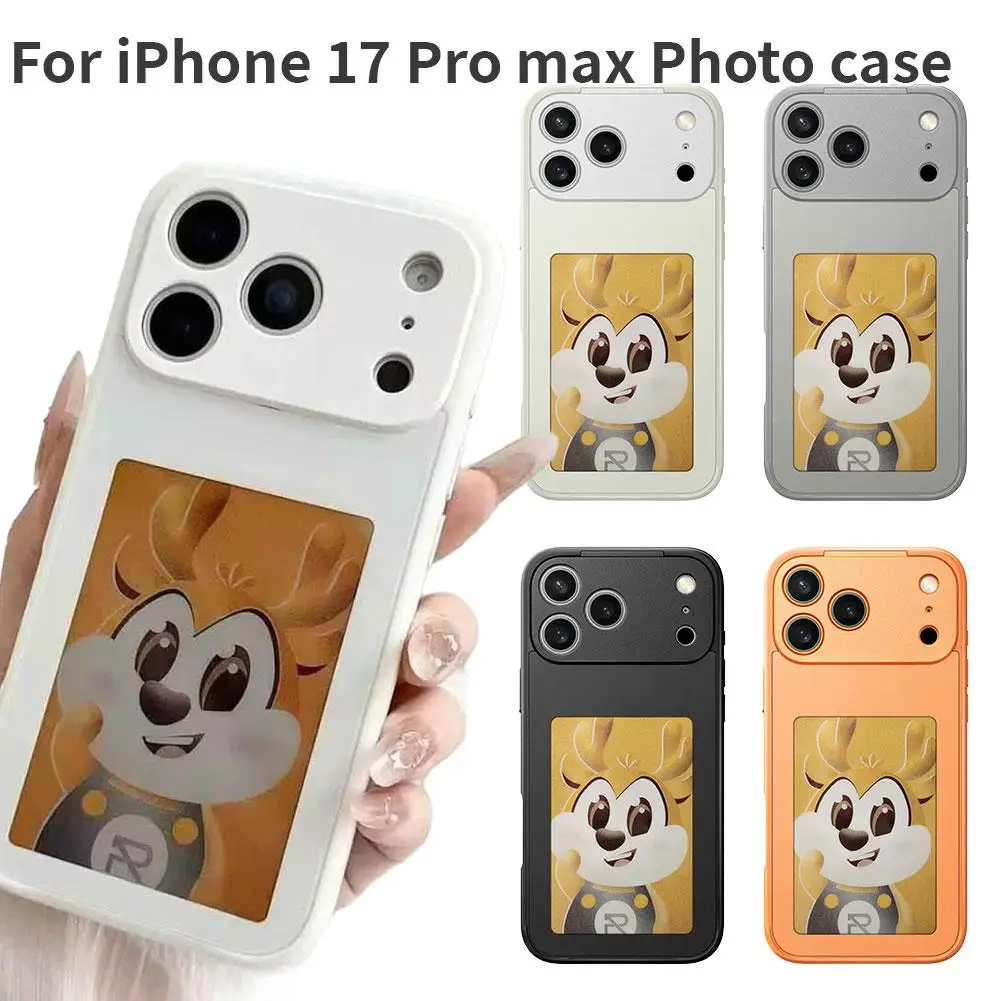 

Smart E-Ink Case for iPhone 17, NFC Touch to Change Picture, 4-Inch Always-On Customizable Display, Advanced Digital Photo J1M1