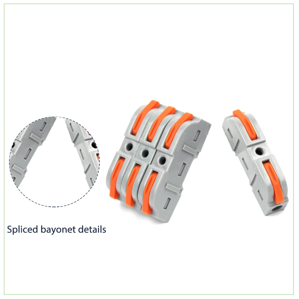 Quick Wire Cable Connector Splicing Multiplex Butt Compact Electrical  Terminal Block Home Wiring Connectors for Circuit Inline