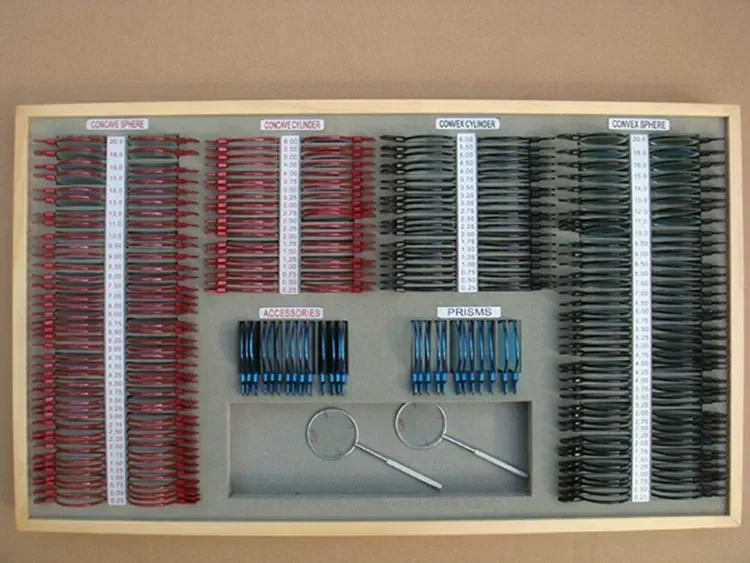 2025Optical Trial Lens Set Case Optometry Frame Rim Metal Optical Pc 266 Lens Ophthalmology