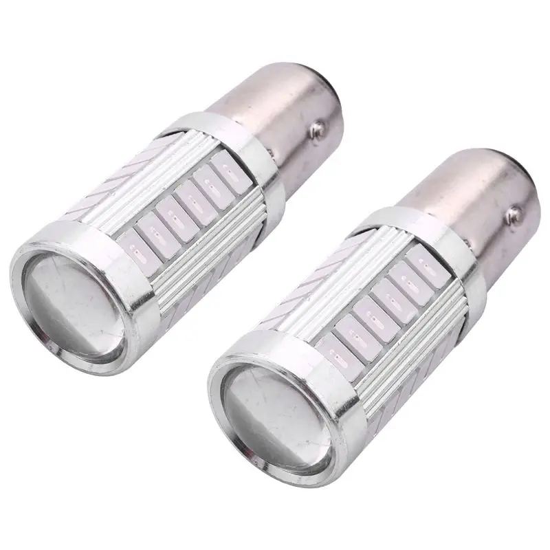 12Pcs Red 1157 P21/5W Bay15d Super Bright 33 Smd 5630 5730 LED Auto Brake Lights Fog Lamp 21/5W Car Stop Bulbs