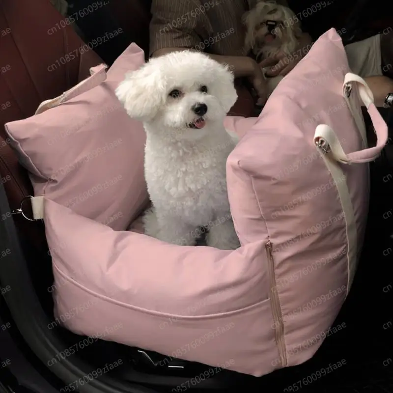 

Car kennel waterproof, non-slip and dirt-resistant dog seat removable handbag Car dual-purpose travel pet bag