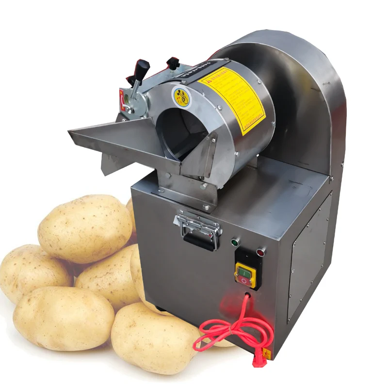 Vegetable Cutting Machine Commercial Sweet Potato Ginger Hawthorn Electric Slicer Potato Shredding Machine Diced Radish Slicer