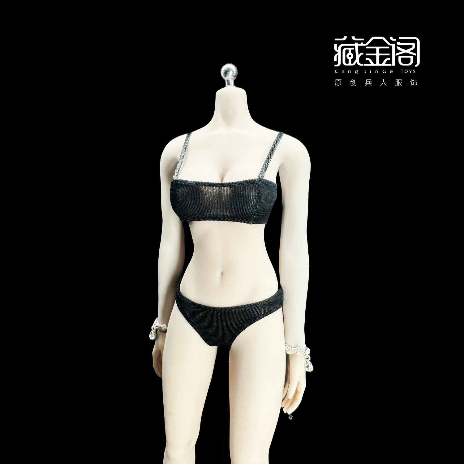 

CJG-051 1/6 Female Soldier Elastic Underwear Solid Color Thin Bra Panties Bottoming Clothes Set Accessory For 12" Action Figure
