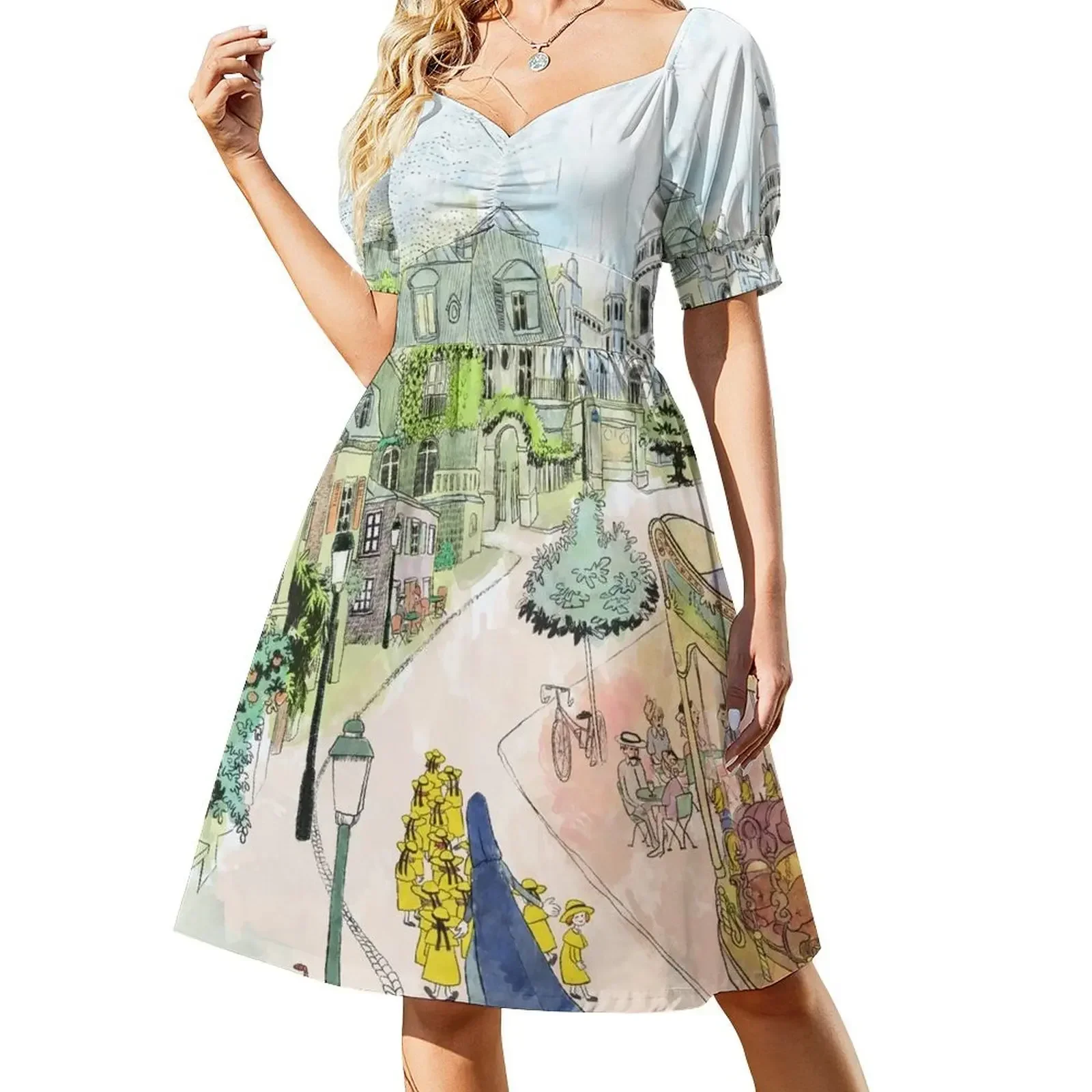 

Madeline Paris Street Watercolor Sleeveless Dress dresses with long sleeves cocktail dresses Bride dresses Dress