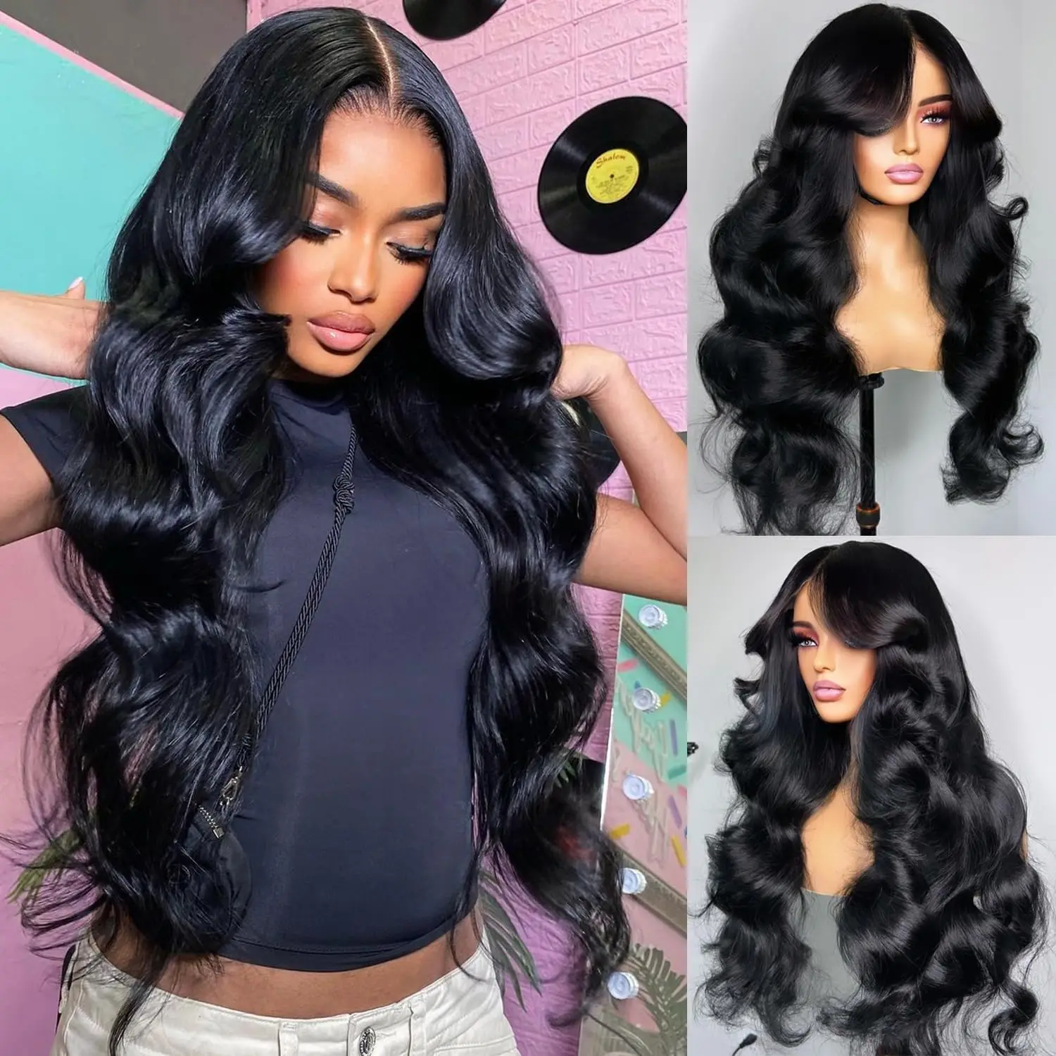 Wig depan renda gelombang tubuh 30 inci 13x4 rambut manusia prepped rambut manusia Brasil Wig Frontal renda 13X6 Hd untuk wanita