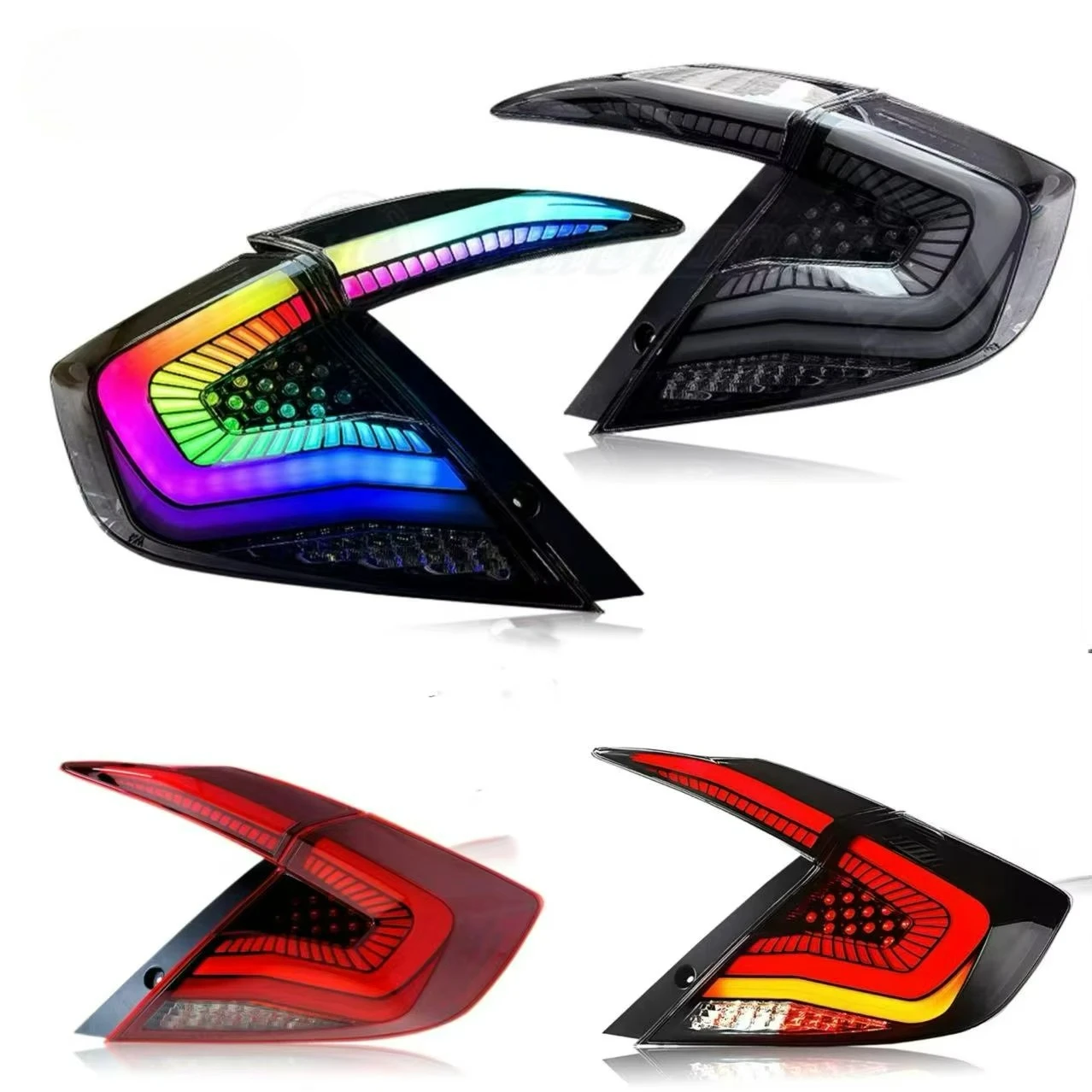 

Fit for Honda Civic Tail Lights 10th Gen 2016-2021 RGB TAIL LIGHT For Civic 2016
