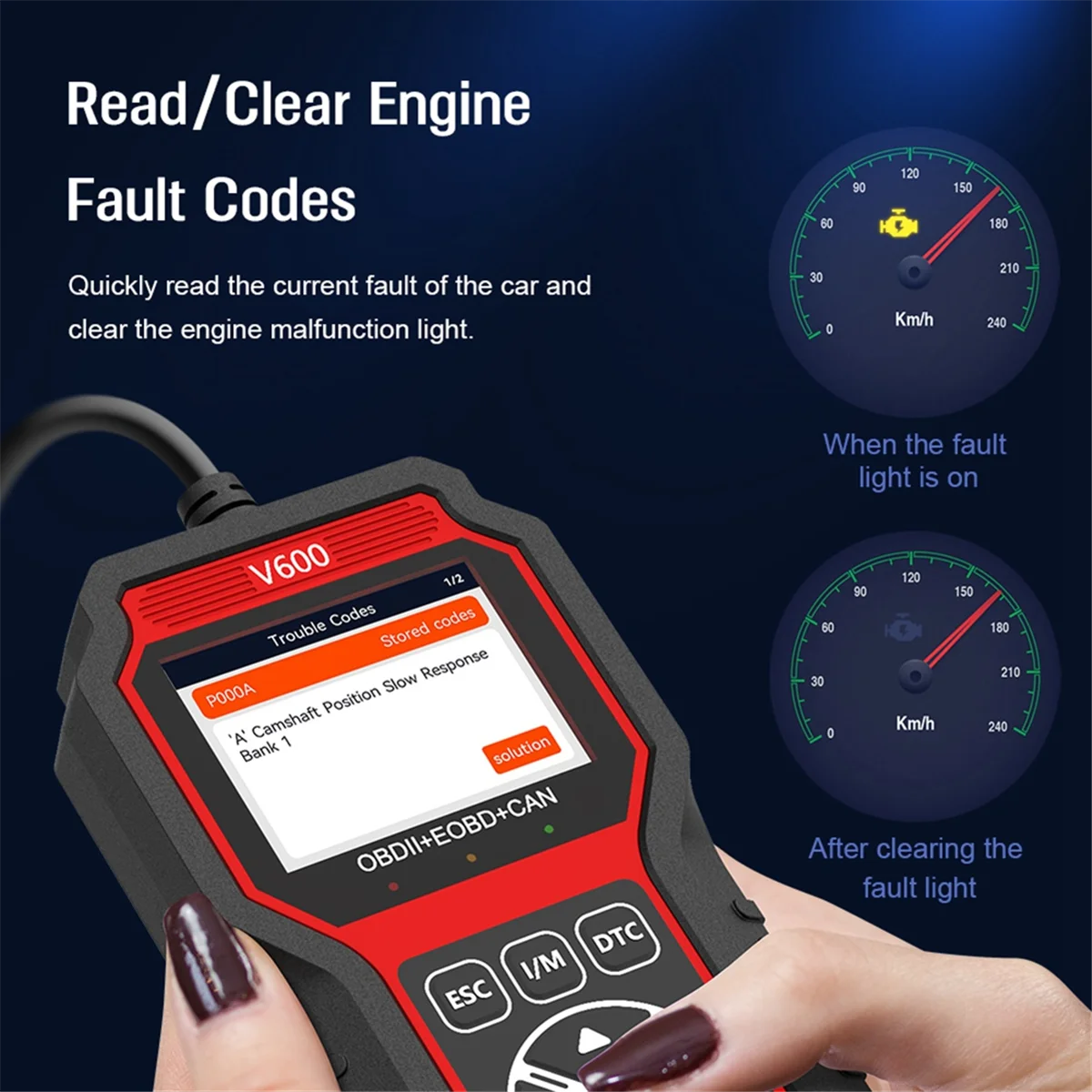 

A02Q-Battery Voltage Detection Lookup Fault Code OBD2 Scanner Diagnostic Oxygen Sensor Test Car Diagnostic Tool Professional