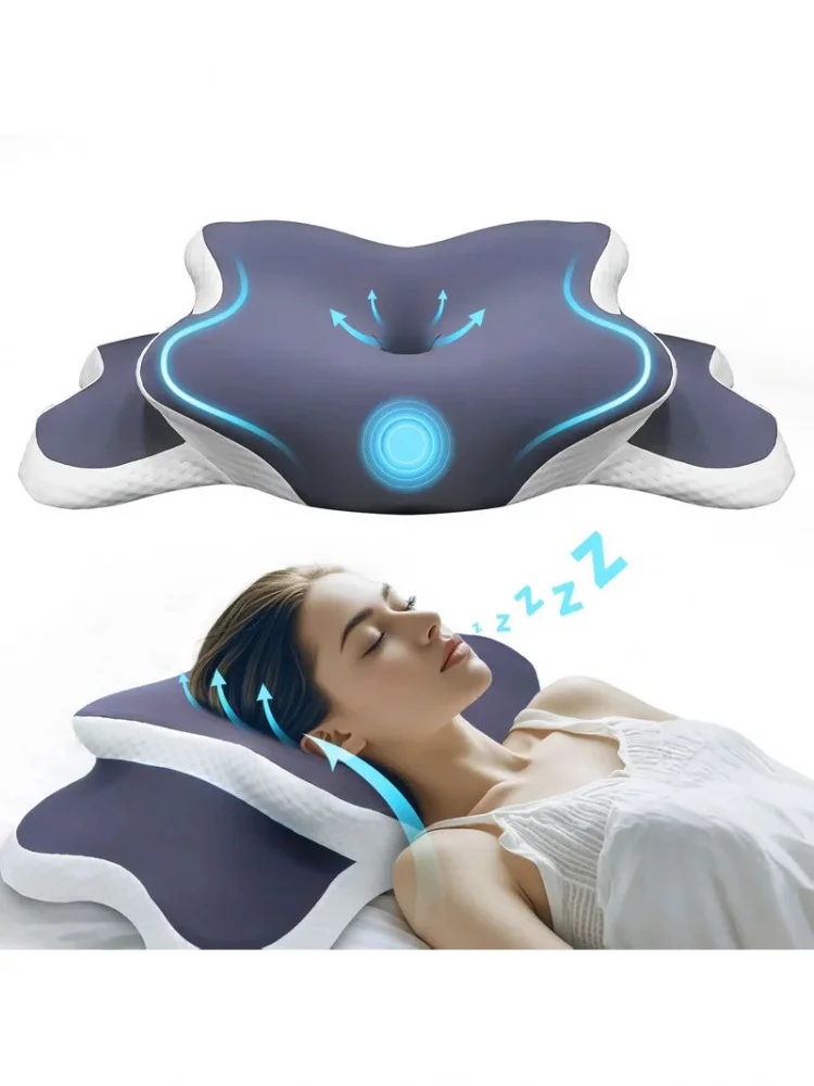 Memory-Schaum-Kissen, Nackenkissen zur Schmerzlinderung, ergonomisches orthopädisches Nackenstützkissen für Seiten-, Rücken- und Bauchschläfer, Geschenk