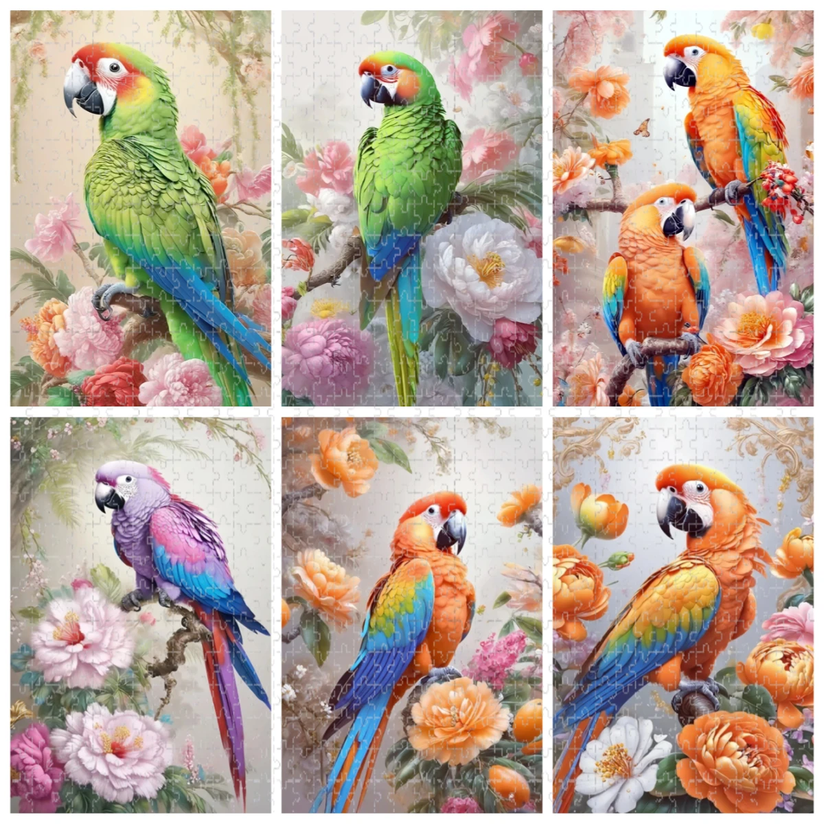

500/1000/1200/2000PCS Adult Jigsaw Puzzle Animal Parrot Reducing Toy Holiday gift Perfect for DIY Creative Fun