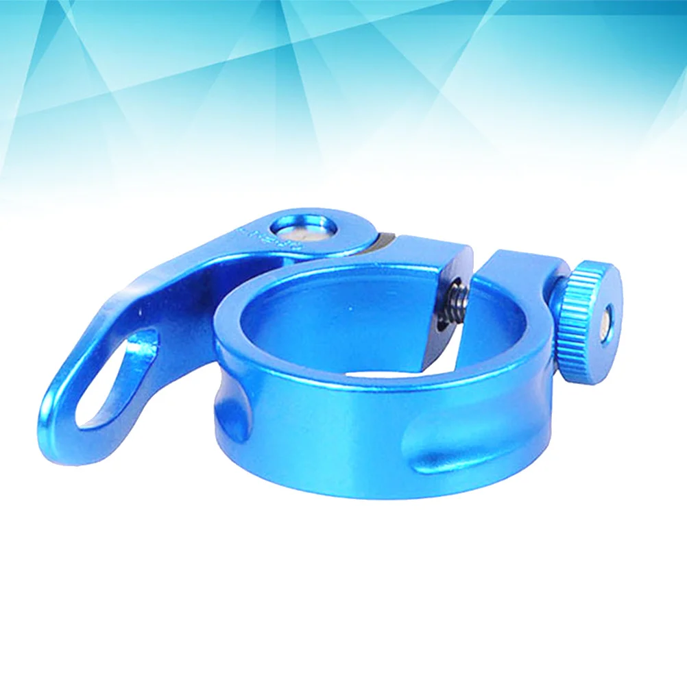 

Quick Release Seatpost Clamp Blue Aluminum Alloy 31.8mm Durable Bike Seat Clamp for Mountain Bike Seatpost Quick Release