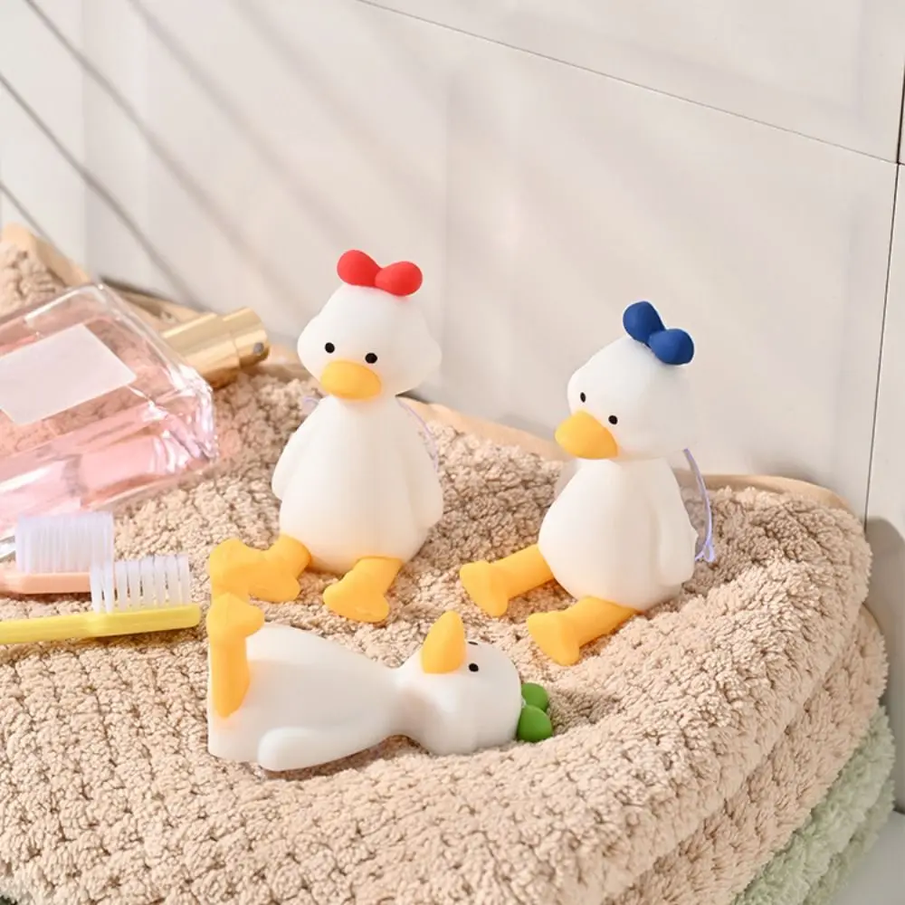 Creativity Silicone Duck Toothbrush Holder 3D Cute Toothbrush Rack Cartoon Wall-mounted Toothbrush Stand