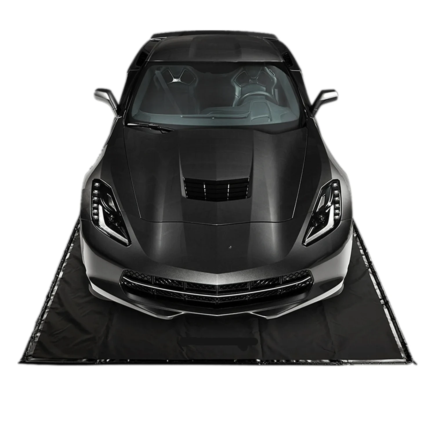 

UNEED 7'9" X 18' Waterproof PVC Garage Car Floor Mats For Protecting Cleaning From Snow, Mud, Rain