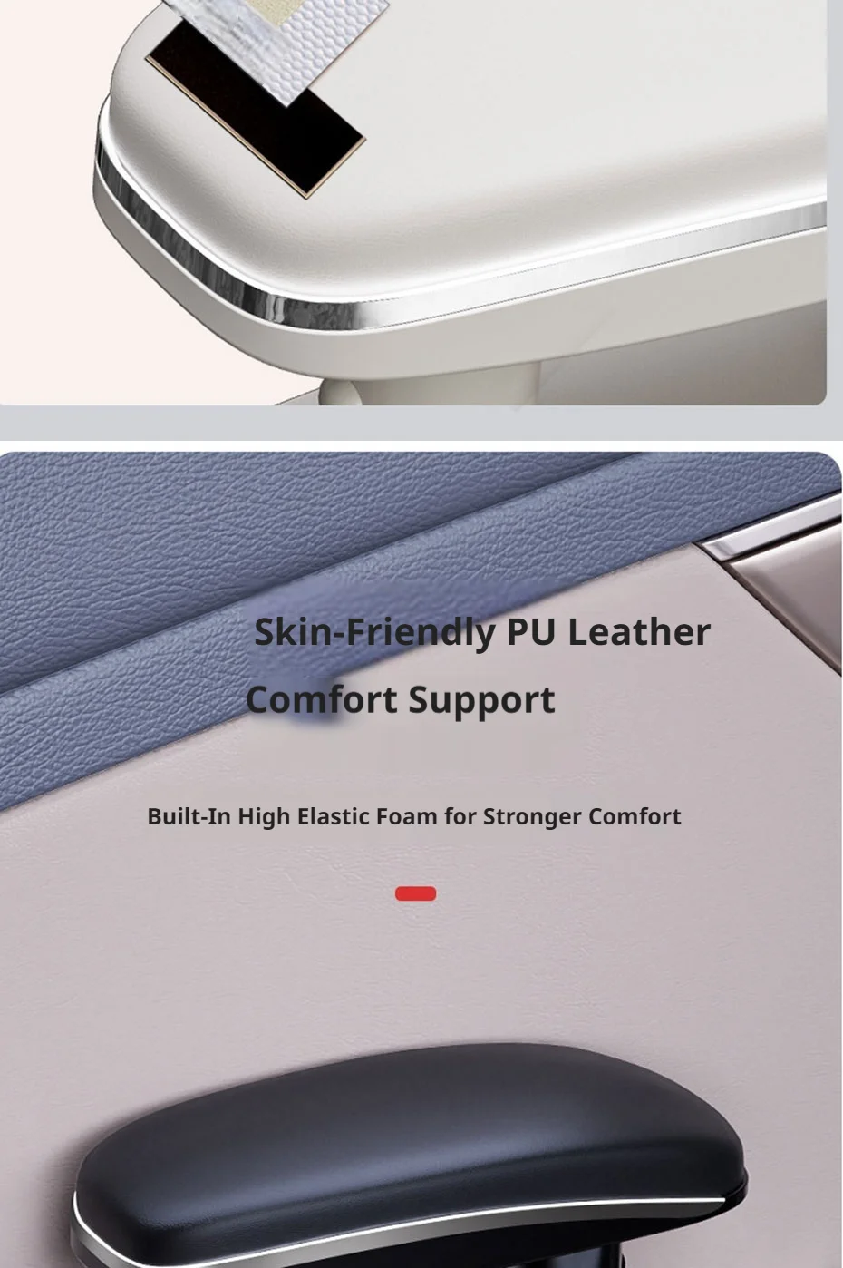 BLALION Verbesserte Kunstleder-Autotür-Armlehne mit Drei Höhenoptionen, Verstellbare Ellbogenstütze, Armlehnenkissen für Auto-Zubehör – Detail 7
