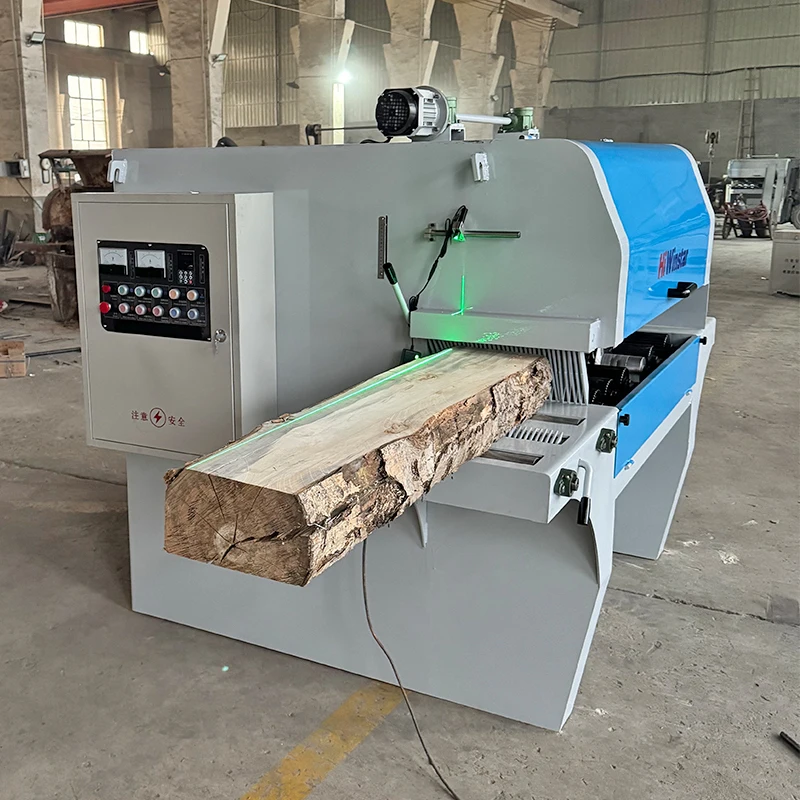 Full Automatic Square Timber Multi Rip Saw Machine Multi Saw Blade Cutting Sawing Machine