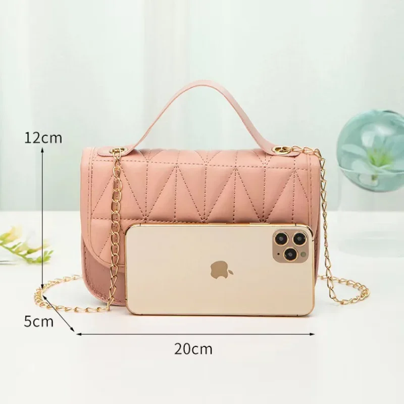 Luxury Women Embroider Handbag PU Leather Solid Color Messenger Bag Retro Leisure Shoulder Bag Classics Design Women's Tote Bag