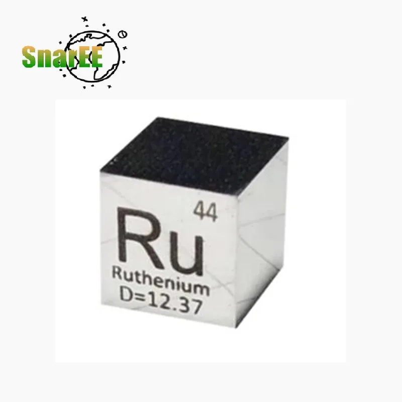 Ruthenium Element Cube High Purity Ru Ruthenium Cube 10x10x10mm Scientific Research Materials Holiday Gifts