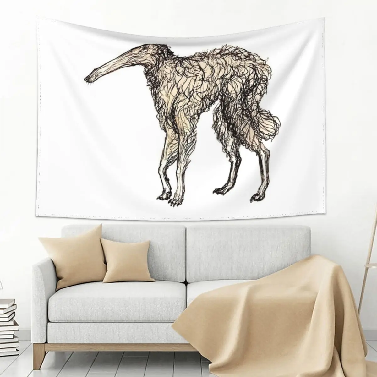 

Borzoi of Regular Length Tapestry