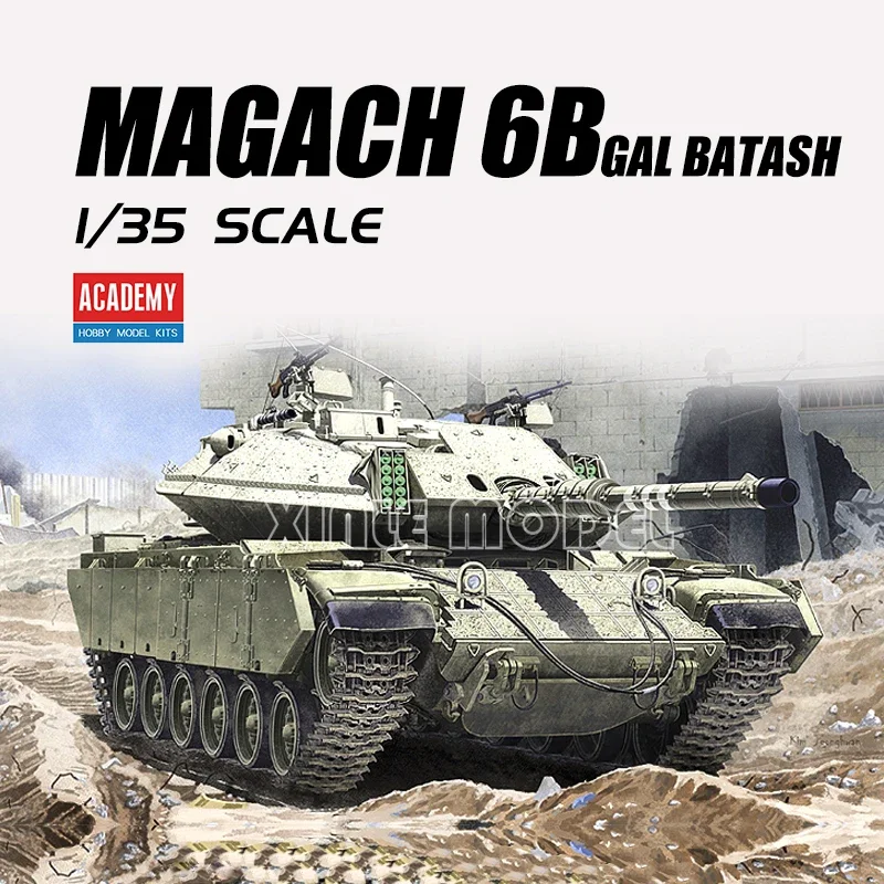 

Academy 13281 Israel Magach 6B Main Battle Tank 1/35 Scale Model Kit