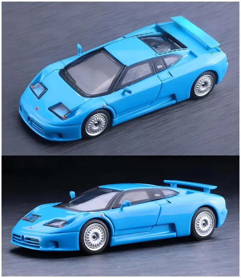 TSM Mini Gt 1/64 Minigt 644 Bugatti EB110 GT Blu Die-cast alloy car model collection