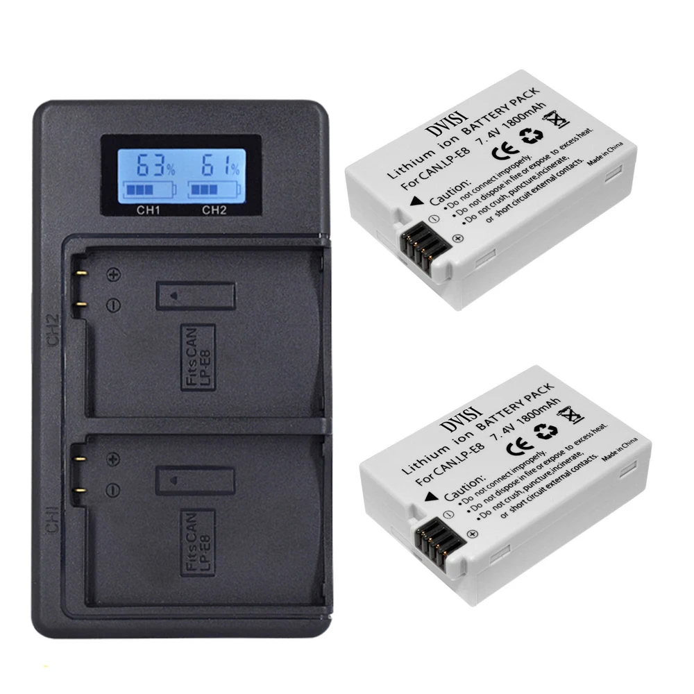 Dvisi 4Pcs 1800Mah … - image