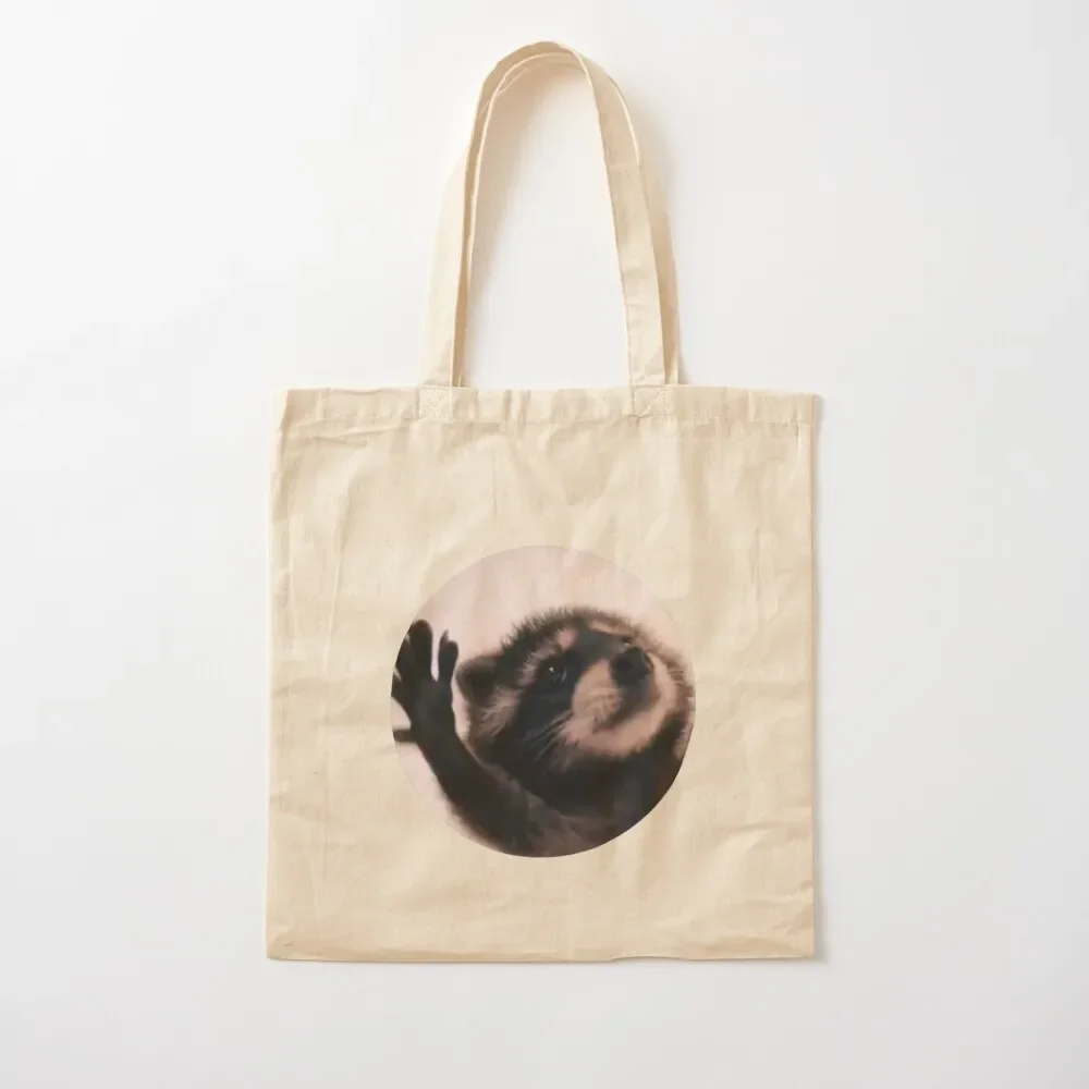 

Pedro techno raccoon Tote Bag custom fabric bag reusable grocery bags shoping bag personalized tote