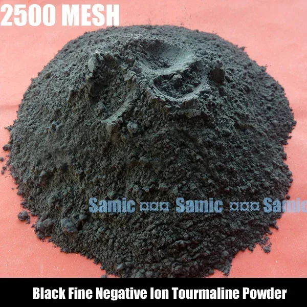 200g High Fineness Black Tourmaline Powder 2500mesh Black Fine Negative Ion Tourmaline Powder