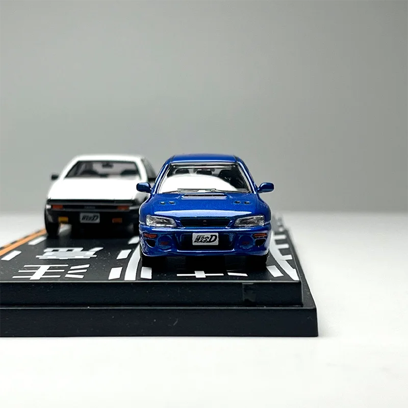

Diecast Alloy 1:64 Scale AE85 and GC8 Car Set Car Model Collection Display Ornament Toy Gift