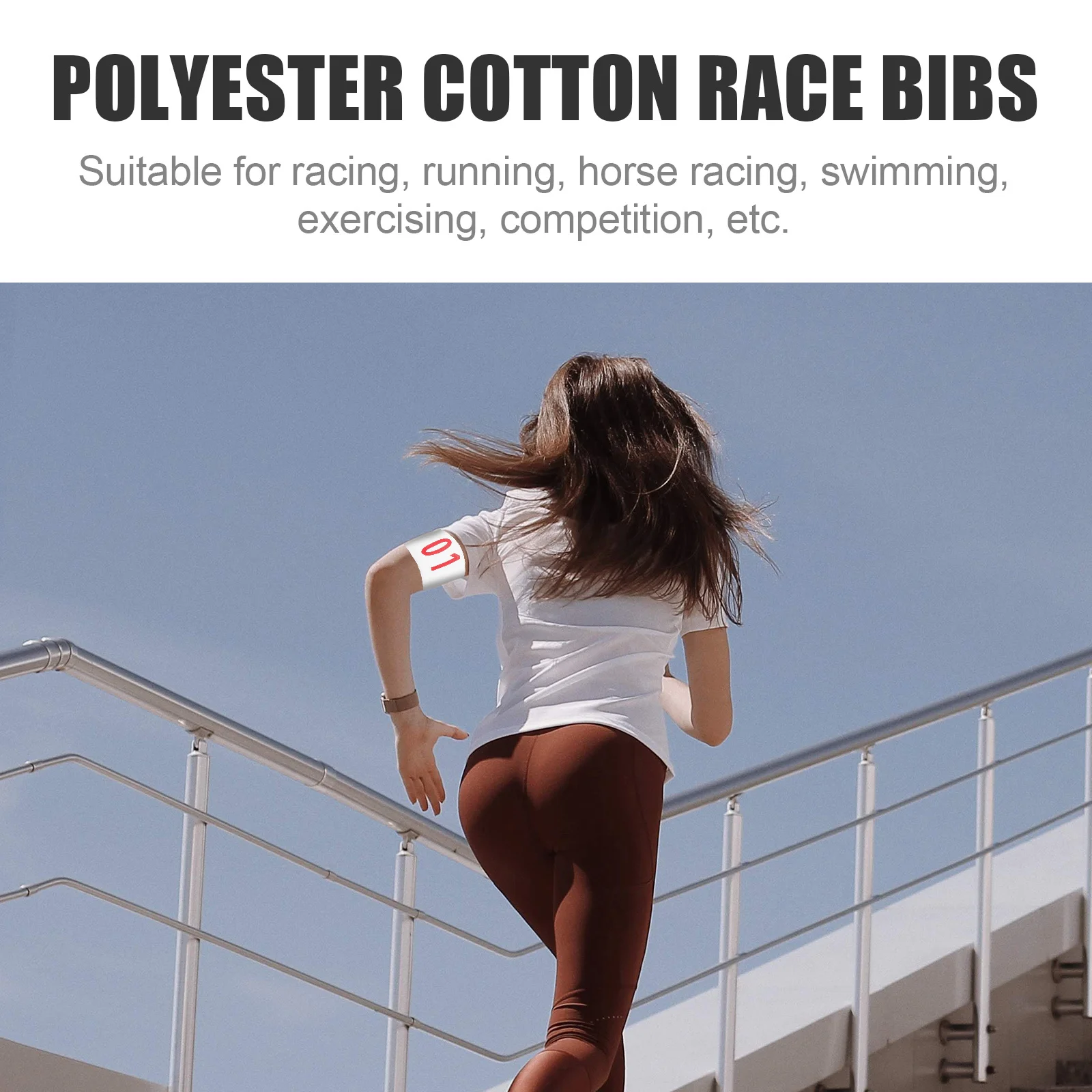 

Polyester Cotton Race Number Bibs For Athletic Competition Referee Trainer Running Swimming Horse Racing Race Bibs