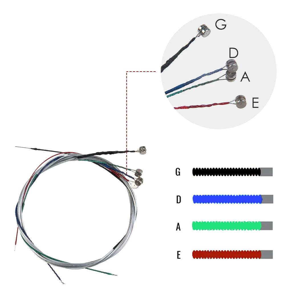 1PC Spare Replacement Violin String Core Aluminum Alloy Steel Strings Wound Stringed Violin G/D/A/E String 4/4 3/4 1/2 1/4 1/8