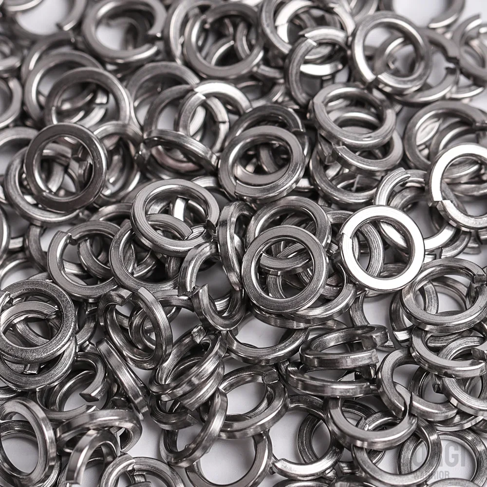 420 to 1000 Metric Spring Lock Washers Assortment Kit M2 M2.5 M3 M4 M5 M6 M8 M10 M12 8.8 Grade Black Carbon Steel for Bolt Screw