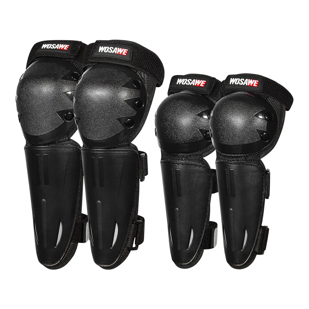 WOSAWE Children's Knee Elbow Pad Set Kids Child Youth ATV Motorcycle Motocross Children's Knee Elbow Pads
