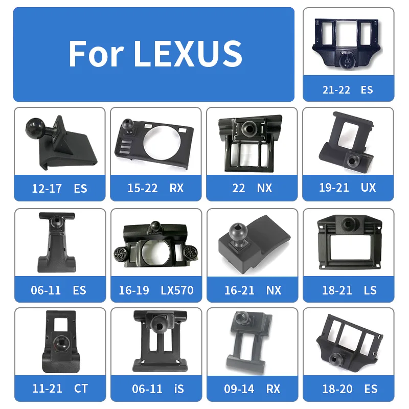 Car Phone Holder Brackets Fasteners, Dedicated Base, Car Smartphone Holder For Lexus ES, RX, UX, LS, NX, LX570