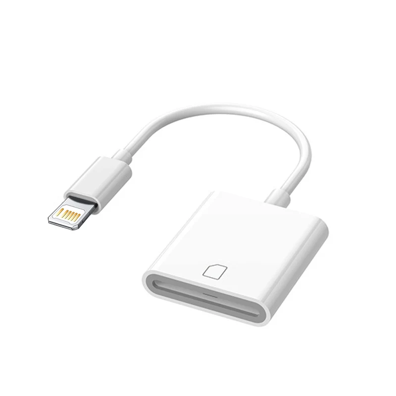 Do czytnika kart iPhone Adapter karty pamięci do iphone 14 13 12 8Pin do SD TF Czytnik kart aparatu Konwerter danych Kabel danych OTG