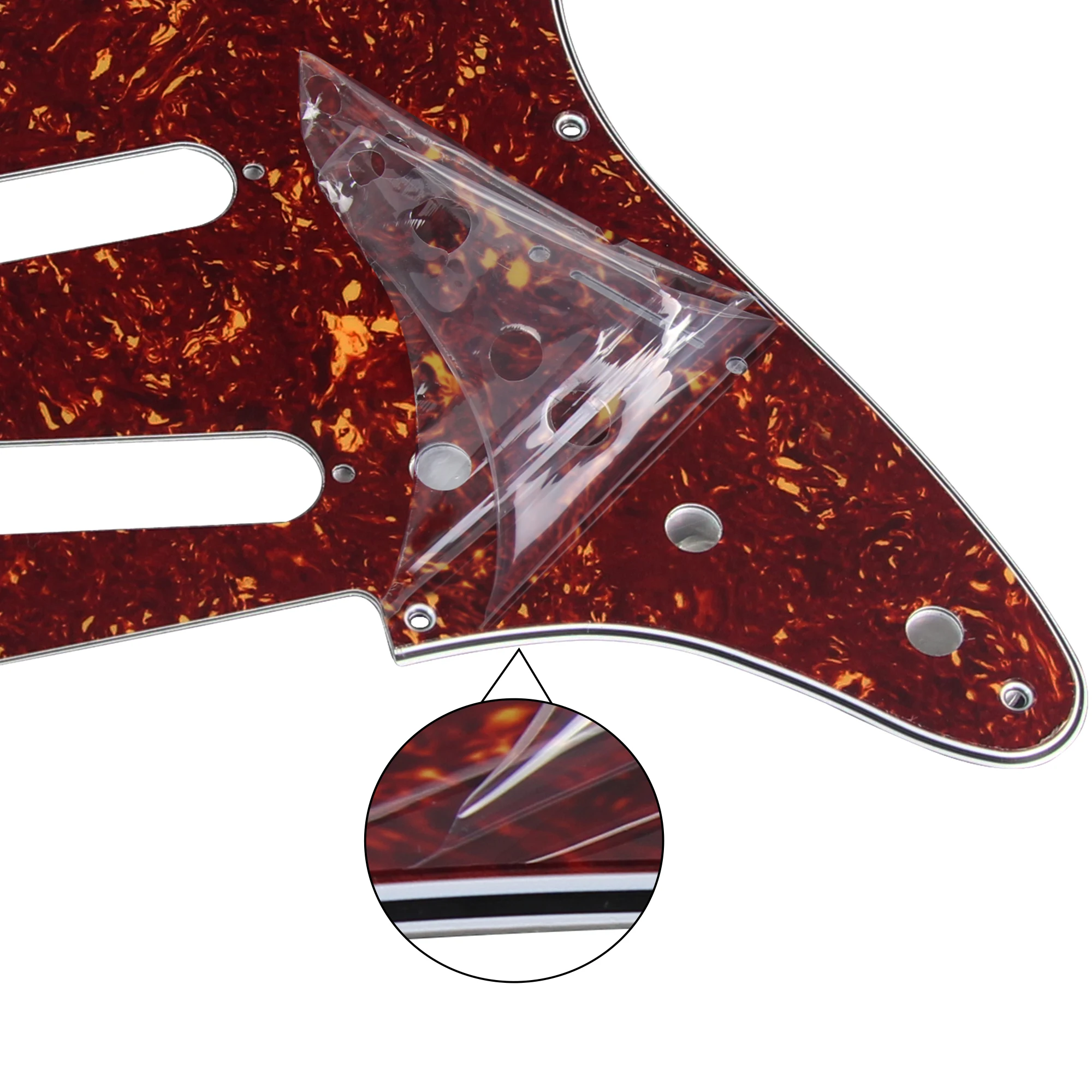 FLEOR レッドトータスST エレキギターピックガード 8 - Electric Guitar Pick Pack のレビューと価格