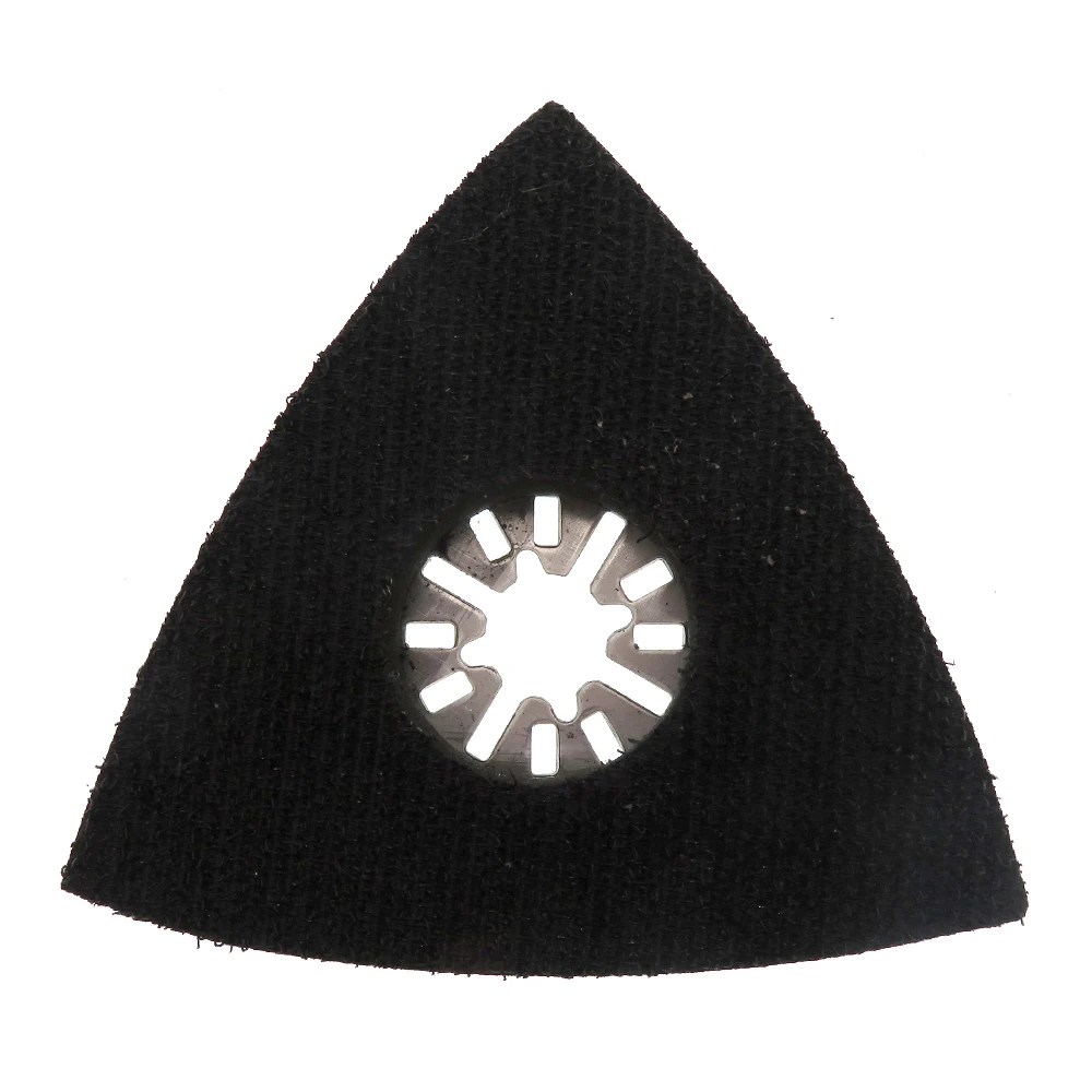 Almohadilla de lijado Triangular multifunción, almohadilla de respaldo para lijadora, hojas de sierra, herramientas rotativas oscilantes, 80x80x80MM