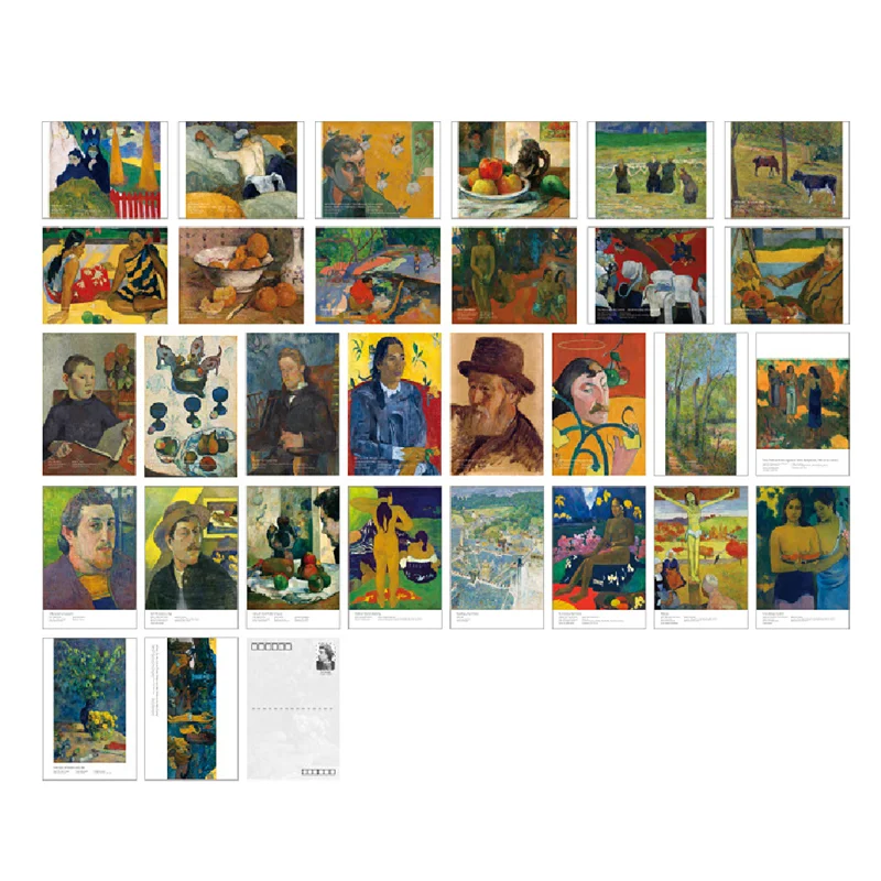 

30 листов искусства стильная открытка известные художники пол гаугуин Почтовая открытка подарок пожелание открытка поздравительное сообщение пригласительная открытка для благодарности