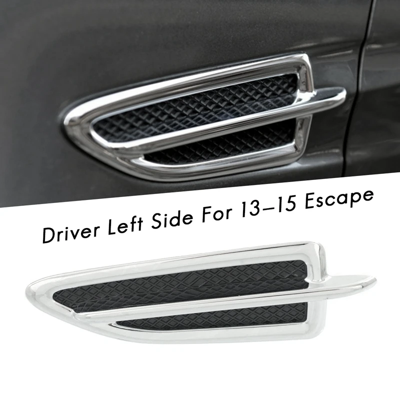 New Front Side Fender Vent Emblem Molding Trim Decoration Driver Left Side For Ford 13-15 Escape CJ5Z16228AA