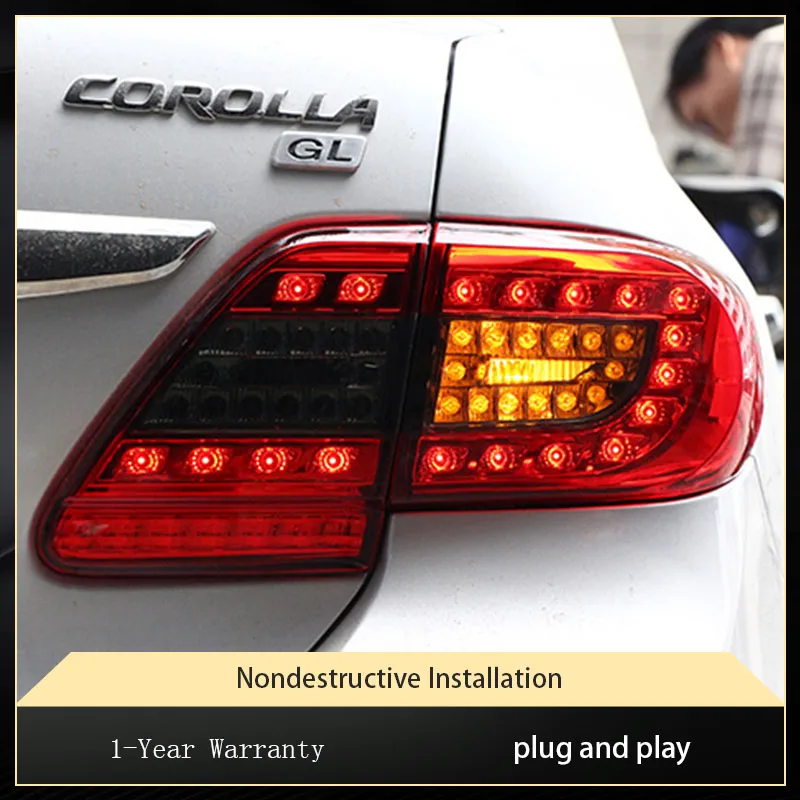 Car Lights For Toyota Corolla 2011 2012 2013 Tail Lamp LED DRL Projector Lens Taillight Fashion Highlight Tool Accessories