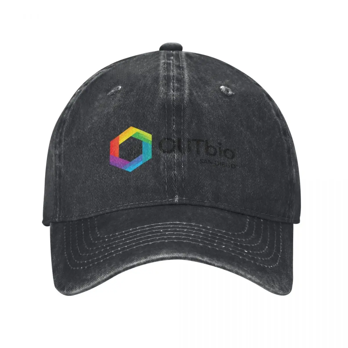 OUTbio San Diego Rainbow Logo with Horizontal Black Text Baseball Cap Snapback Cap Fishing cap Hats Woman Men's