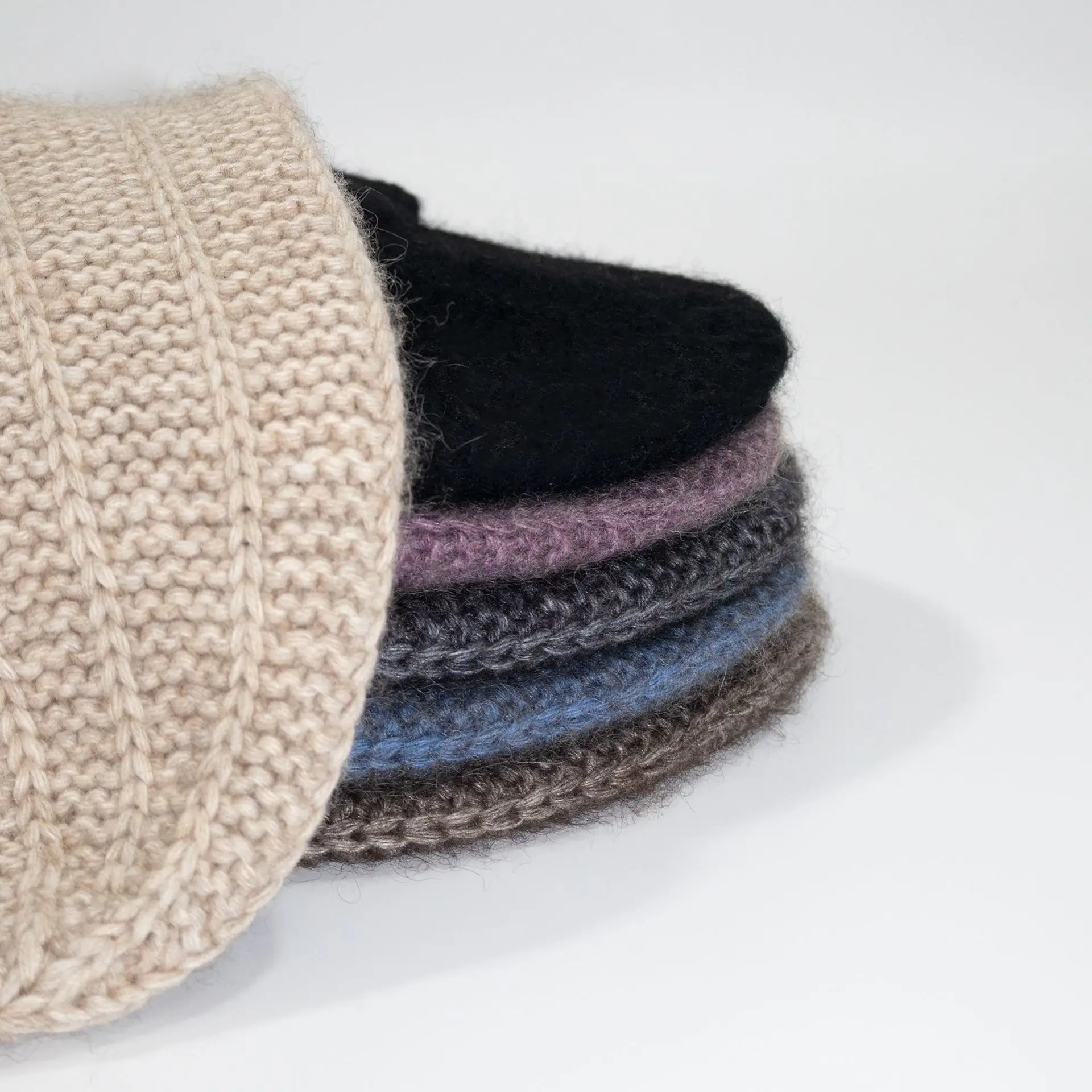 الياك الصوف متماسكة قبعة الوجه تعزيز قبعة صوفية صغيرة الشتاء الدراجات الطيران قبعة دافئة الأذن حماية الرجال النساء القبعات 4m808 #4