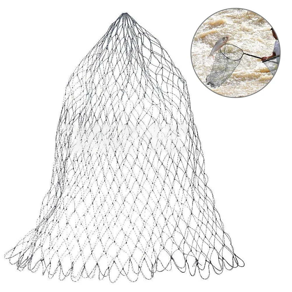 Nylon Fishing Tackle Collapsible Mesh Net 3 Sizes Folding Dip Fish Net